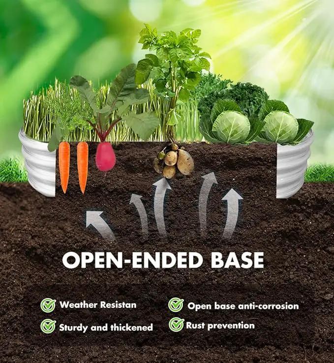 Galvanized Raised Garden Bed, Raised Garden Boxes, 2 Pcs 6×3×1ft Outdoor Galvanized Planter Box, Garden Stock Tank Outdoor with Metal Plant Stakes, Garden Beds for Vegetables Planting by GreenHaven Gardens