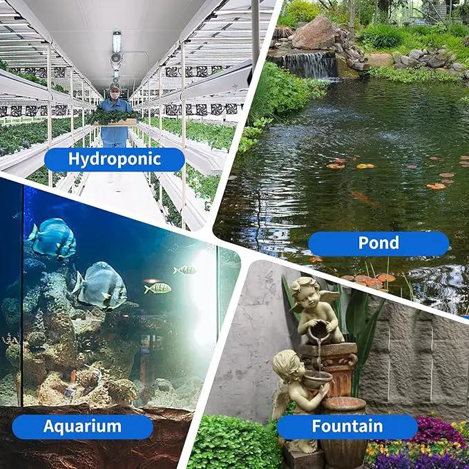 400GPH Submersible Water Pump(1500L/H,25W),Ultra Quiet Fountain Pump with 6.5ft High Lift, Pond Pump for Fish Tank, Pond, Aquarium, Statuary, Hydroponics. by GreenHaven Gardens
