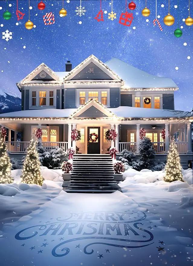 C7 Pure White LED Christmas Lights, 50Ft Vintage String Lights with 50+2 Plastic Bulbs, E12 Candelabra Base, Outdoor Retro Style Hanging Lights for X-mas Patio Fence Roofline Holiday by GreenHaven Gardens