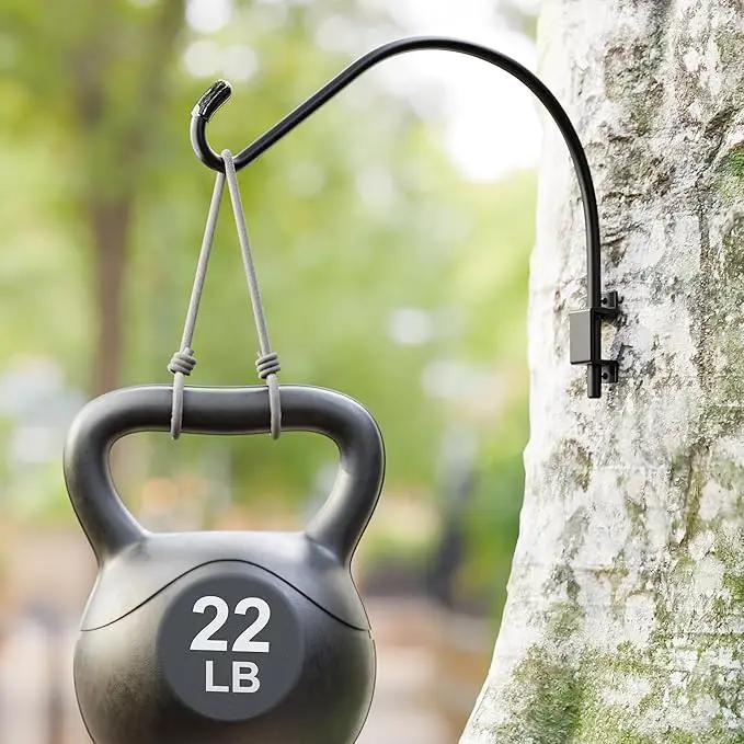 16 Inch Swivel Plant Hanger: Heavy Duty Hook for Bird Feeder, Plant, Flower Basket, Lantern, Wind Chime & More - Versatile Hanging Brackets Outdoor/Indoor Use Up to 22LB by GreenHaven Gardens