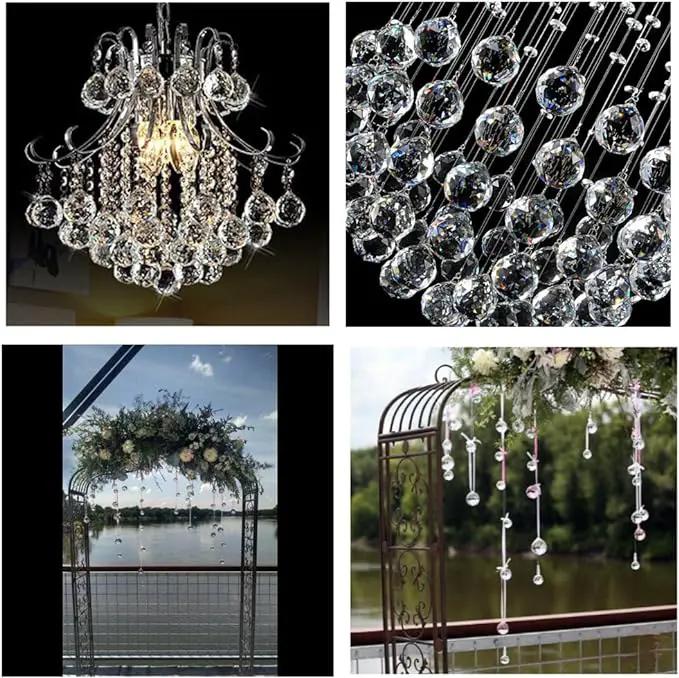 Crystal Ball Prism 40 mm/1.57 Inch Decorative Ball for Chandelier Window Suncatcher 10 Pack Rainbow Maker by GreenHaven Gardens