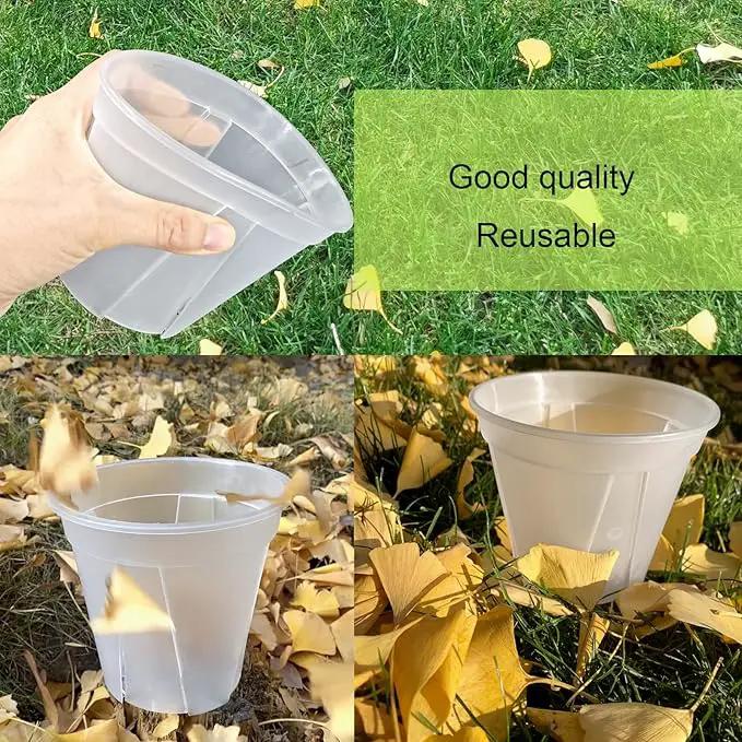 Large Clear pots for Plants,8 Sets 5/6/7/8 inch Thick Plastic Nursery pots for Plants with Drainage Holes for Monstera Plant Live,Succulents etc - Indoor and Outdoor use by GreenHaven Gardens