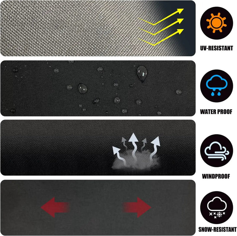 Heavy Duty Grill Cover Compatible with 1666 Blackstone 22inch Tabletop Griddle Without Hood, Also Compatible with Royal Gourmet PD1202S and Cuisinart CGG-501, Waterproof & Windproof by GreenHaven Gardens