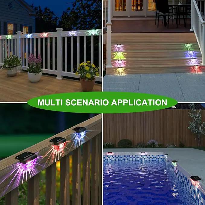 16 Pack Solar Deck Lights Outdoor, Solar Step Lights Waterproof for Outside, Yard, Patio, Garden, Pool, Railing, Stairs, Fence (Color Changing) by GreenHaven Gardens