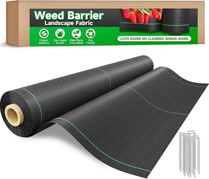 Driveway Fabric for Weed Control – 13FT x 150FT with Staples, Heavy-Duty Weed Barrier, Durable Landscape Fabric 3.5OZ for Garden, Gravel, Pathways, Erosion Control, Construction, and Outdoor Projects by GreenHaven Gardens