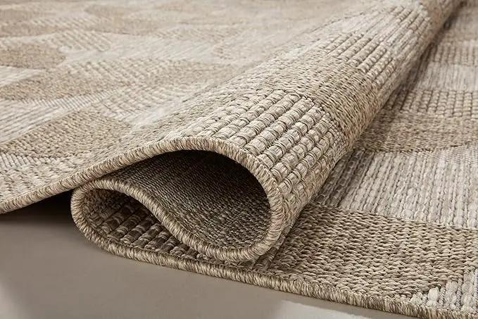Loloi Dawn Collection Indoor/Outdoor DAW-08 Beige 7'-8" x 10' Area Rug by GreenHaven Gardens