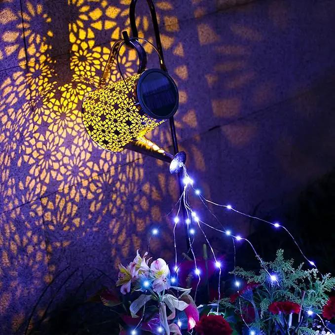 VOOKRY Solar Watering Can Lights, Large Hanging Solar Lights Outdoor Decorative Garden Decor Waterproof for Outside Patio Yard Porch Lawn Landscape Birthday Gifts for Women Mom Grandma(Blue) by GreenHaven Gardens
