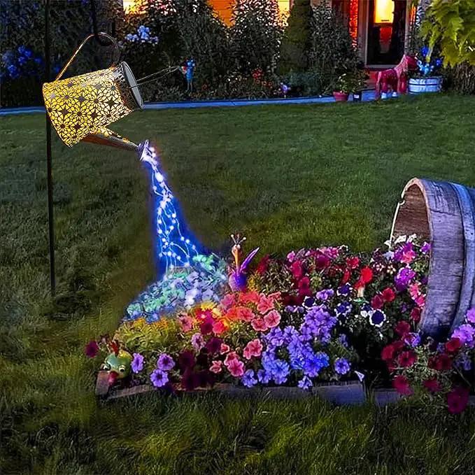 VOOKRY Solar Watering Can Lights, Large Hanging Solar Lights Outdoor Decorative Garden Decor Waterproof for Outside Patio Yard Porch Lawn Landscape Birthday Gifts for Women Mom Grandma(Blue) by GreenHaven Gardens