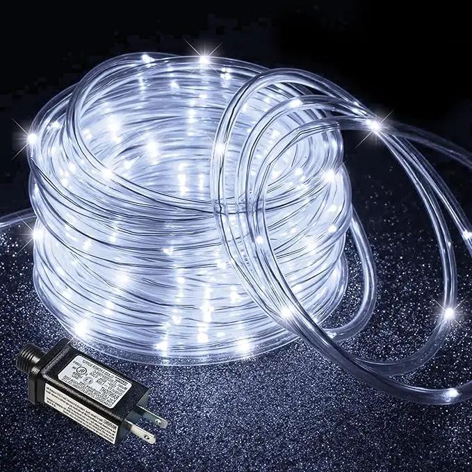Rope Lights for Outside, 66FT 200 LED Christmas String Lights with Waterproof 8 Modes, Flexible and Connectable Plug in Fairy Light for Outdoor Indoor Patio Pool Garden Party Holiday Decor, White by GreenHaven Gardens