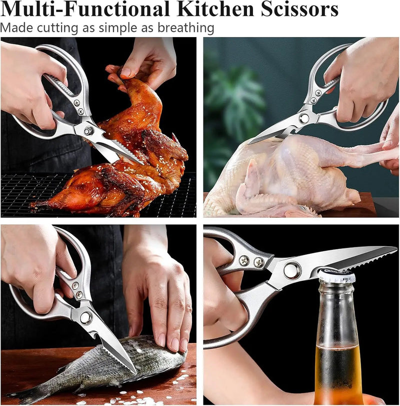 35pcs Deluxe Grilling Gifts Set for Birthday Fathers Day, Stainless Steel BBQ Accessories Kit for Men Dad, Professional Grill Tools Utensils with Scissors, Meat Claws in Aluminum Case Brown by GreenHaven Gardens