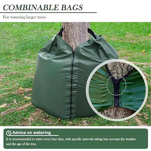 6 Pack 20 Gallon Capacity Watering Bags for Plant, 6-8 Hours Slow Release Tree Water Bags, Reusable Tree Watering Bag, Premium PVC Irrigation Bags, Sapling, Plant by GreenHaven Gardens