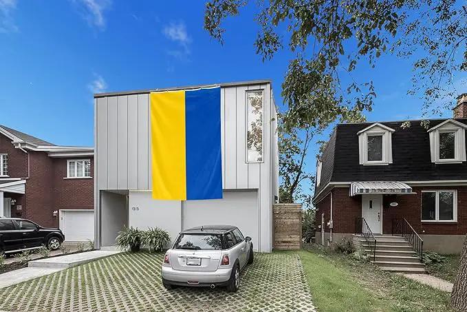 Ukraine Extra Large Flag 8x12FT Giant Ukrainian National Polyester Flag With 3 Grommets For Patriotic Ukrainian Themed Festival Events Party Decoration (Ukraine, 8x12FT) by GreenHaven Gardens