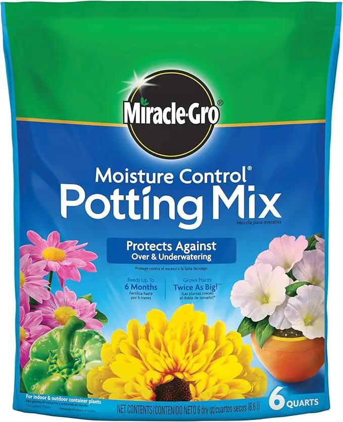 Miracle-Gro Moisture Control Potting Mix 6 qt. by GreenHaven Gardens