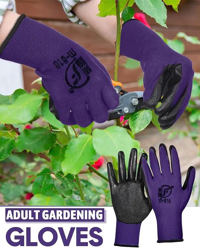 Nuogo 24 Pairs Gardening Gloves for Men Women Rubber Coated Landscaping Work Gloves Safety Work Construction by GreenHaven Gardens