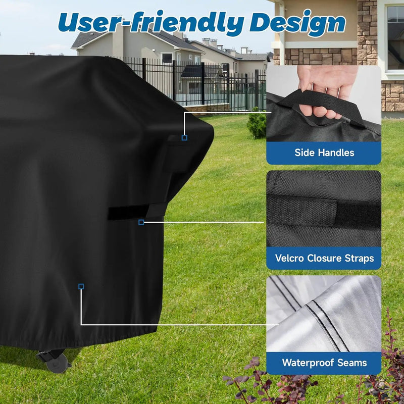 Flat Top Grill Cover for Nexgrill Daytona 4-Burner Propane Gas Griddle，Heavy Duty Waterproof Gas Griddle Cover for Member Mark Pro Series 5-Burner Gas Griddle, 68" W x 29" D x 36" H by GreenHaven Gardens