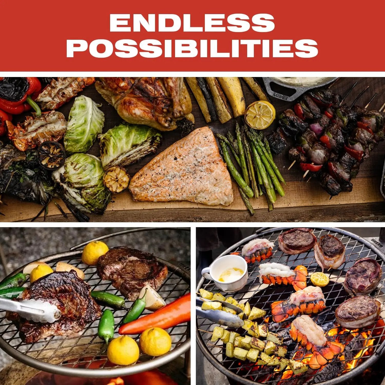 Breeo Smokeless Fire Pit Grilling Bundle (X Series 24 Corten Steel, Outpost Grill, Ash Shovel, & Lid) | 27.5 inch Smokeless Firepit for Outside | Ideal for Families by GreenHaven Gardens