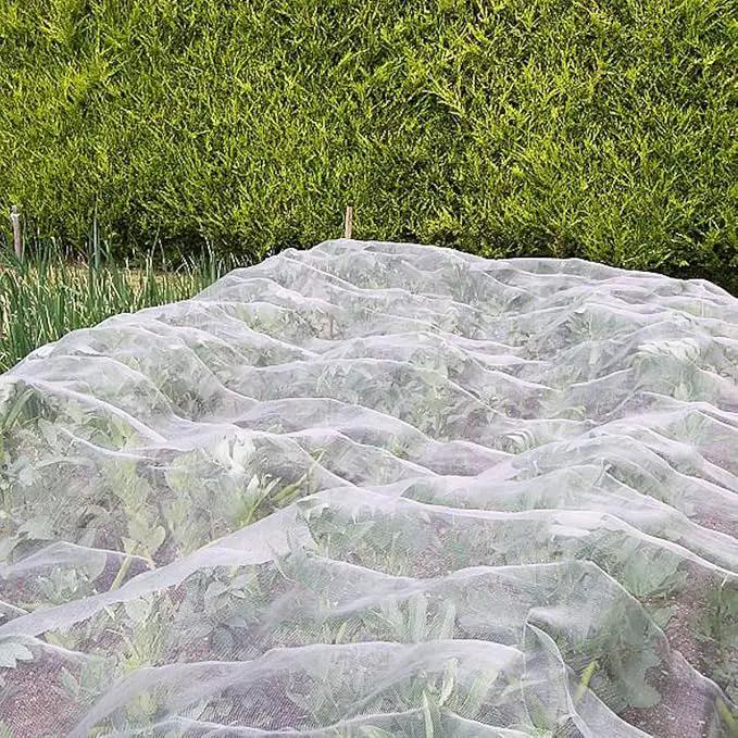 Garden Netting, Plant Covers 10x33Ft Net Ultra Fine Mesh Protection Netting for Vegetable Plants Fruits Flowers Crops Greenhouse Row Cover Raised Bed Barrier Screen Protection Net Cover by GreenHaven Gardens