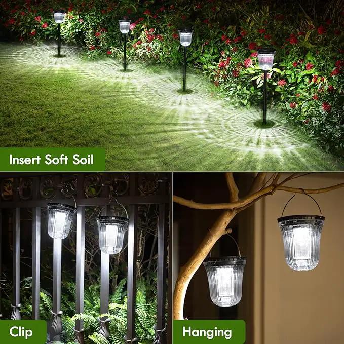 Solar Pathway Lights Outdoor, 4 Pack Solar Lights Outdoor Waterproof, 200 Lumens Super Bright Solar Garden Lights,Up to 14 Hrs Auto On/Off Outside Lights for Yard Lawn Walkway Driveway Path by GreenHaven Gardens