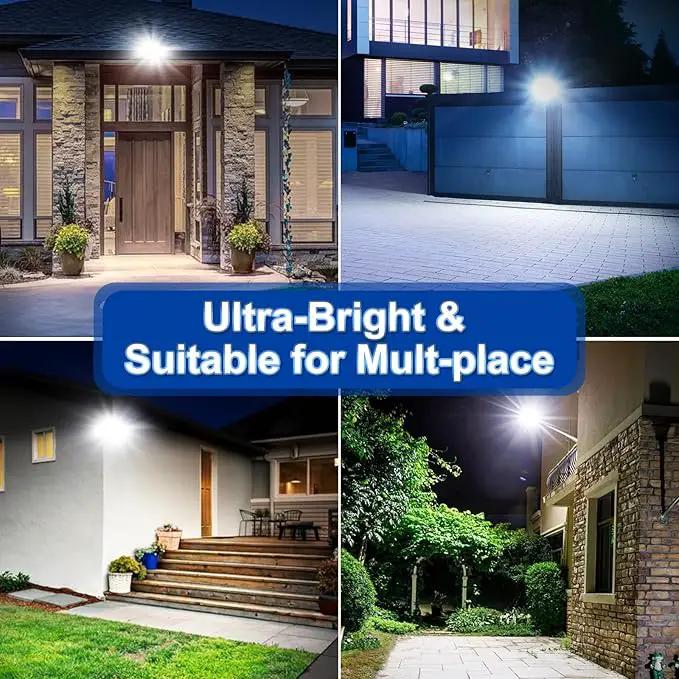 Solar Lights Outdoor,IP66 Waterproof Solar Street Lights with Motion Sensor & Remote,6500K Dusk to Dawn Street Lamps for Parking Lot/Yard/Garden(2 Pack) by GreenHaven Gardens