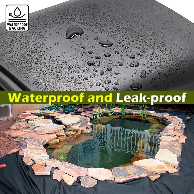 20 x 25 FT Pond Liner, 20 Mil Pond Liners for Outdoor Ponds, HDPE Pond Liner Easy Cutting Puncture Resistant, Pond Liners for Water Garden Fountain Waterfall, Koi Fish Aquaculture Pond by GreenHaven Gardens