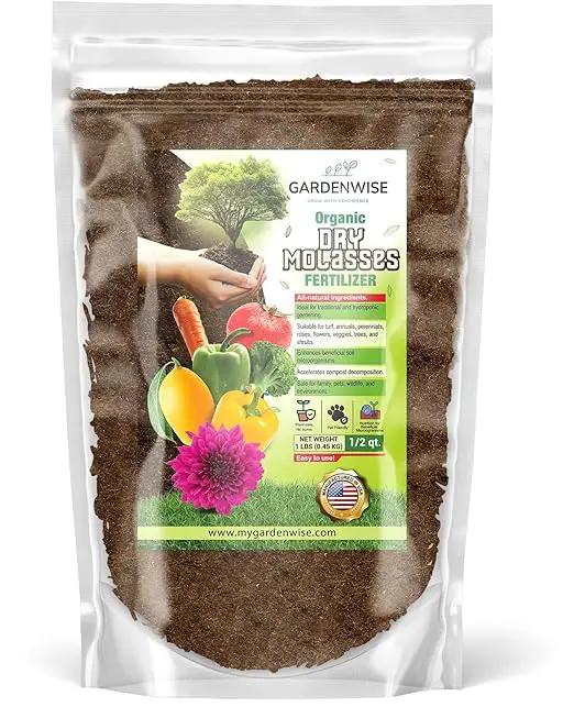 Organic Molasses for Plants - Horticultural Molasses - Ideal for Traditional & Hydroponic Gardening, for Indoor & Outdoor Plants (1/2 Quart) by GreenHaven Gardens