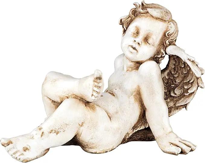 Design Toscano Pause for Repose Garden Angel Statue by GreenHaven Gardens