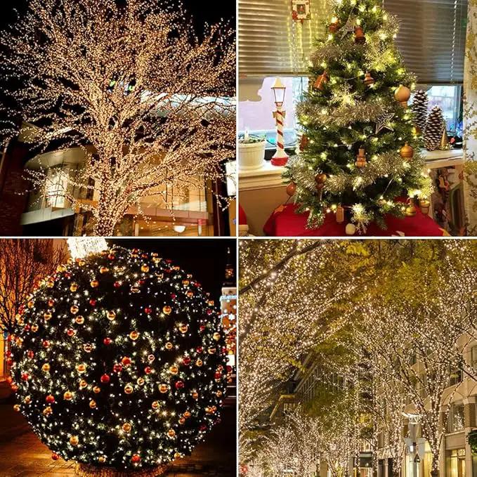 Solar String Lights Outdoor,200FT 600 LEDs Solar Fairy Lights,Waterproof Solar Light for Outside 8 Modes Button Controlled for Patio Gardens Backyard Tree Wedding Christmas,Warm White by GreenHaven Gardens