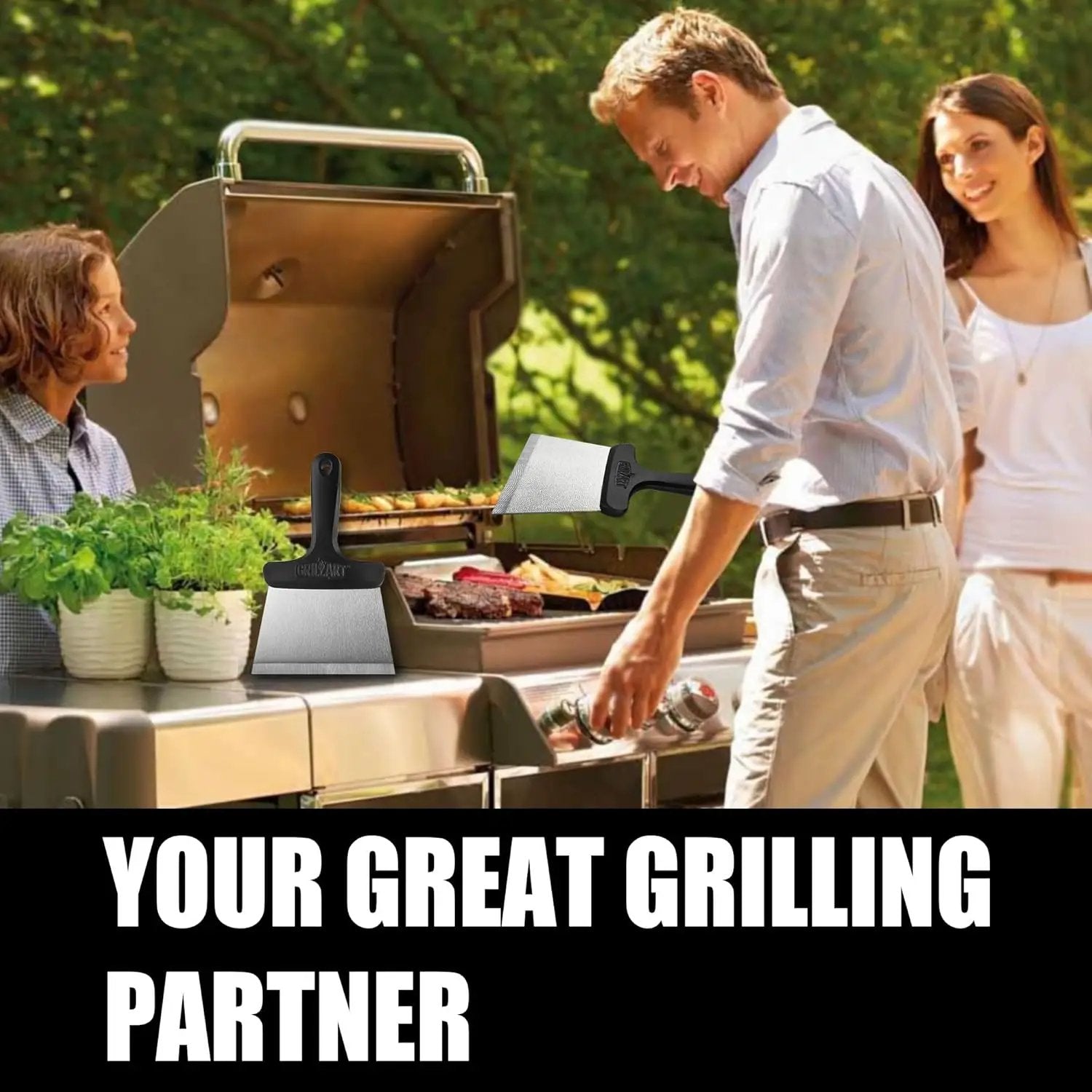 GRILLART Grill Scraper Griddle Cleaning Kit for Blackstone, Flat Top Grill Cleaning Kit (Griddle Scraper Only) by GreenHaven Gardens