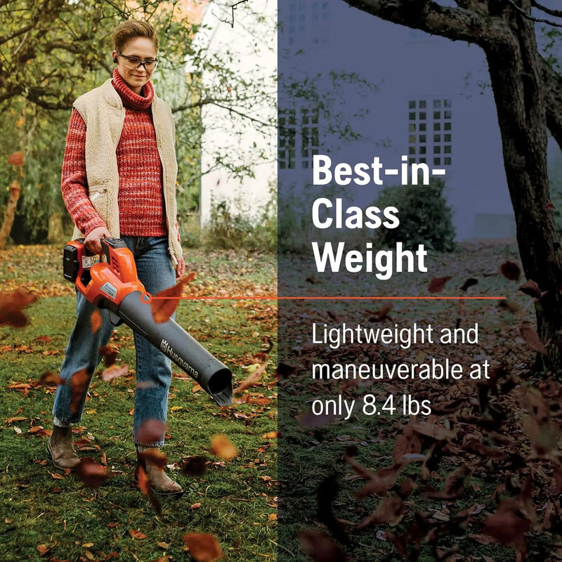 Husqvarna Weed Eater 320iL String Trimmer and 230iB Leaf Blower Bundle, Trimmer and Blower Combo with 4 Ah B140 Battery and 40-C80 Charger Included by GreenHaven Gardens