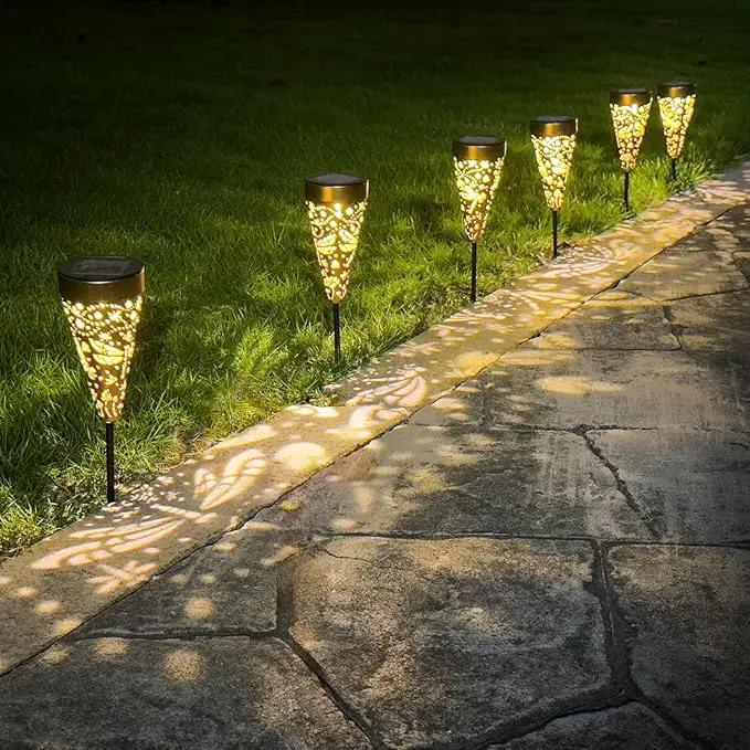 6-Pack Dragonfly Outdoor Decor Solar Pathway Lights, Metal Landscape Lighting for Garden, Lawn, Yard, Patio, Backyard, Pathway, Walkway – gifts for Mother, Women, Men, Grandmother, Grandfather by GreenHaven Gardens