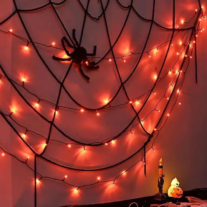 600 LED Halloween Lights, 216 FT Waterproof Halloween String Lights, Orange Halloween Lights Outdoor with 8 Lighting Modes for Halloween Outdoor Party Yard Garden Decoration by GreenHaven Gardens