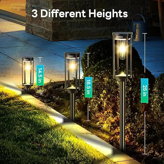 Solar Pathway Lights Outdoor 6 Pack, Bright Solar Path Lights Outside Waterproof, Walkway Light Solar Powered Landscape Lights for Driveway Lawn Patio Sidewalk Yard by GreenHaven Gardens