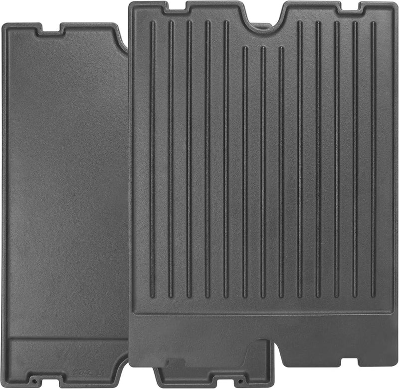 2-in-1 Reversible 17.48” x 12.48” Pre-Seasoned 11242 Cast Iron Griddle for Broil King Baron, Crown, Crown Pellet Series Grill, Flat Griddle Top Plate for Gas Stove/Charcoal/Electric/Propane/Gas Grill by GreenHaven Gardens