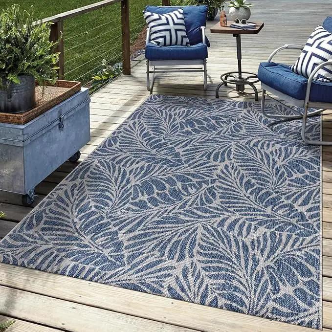 Keen Home Design Terrace Outdoor Area Rug - 12x15 Washable Indoor/Outdoor Rug for Patio, Kitchen, Balcony, Beach, Garden, Deck and Porch, Size: 12'x15' by GreenHaven Gardens