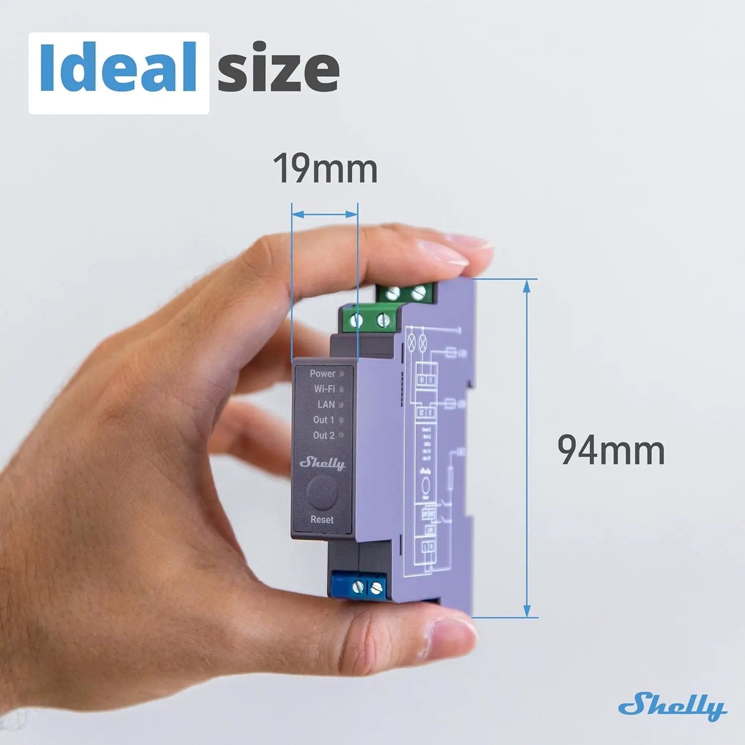 Shelly Pro 2 | Wi-Fi & LAN, 2-Channel Smart Relay | Home & Facility Automation | Compatible with Alexa & Google Home | iOS Android App | Lights Automation | Controller for Motorized Valve by GreenHaven Gardens