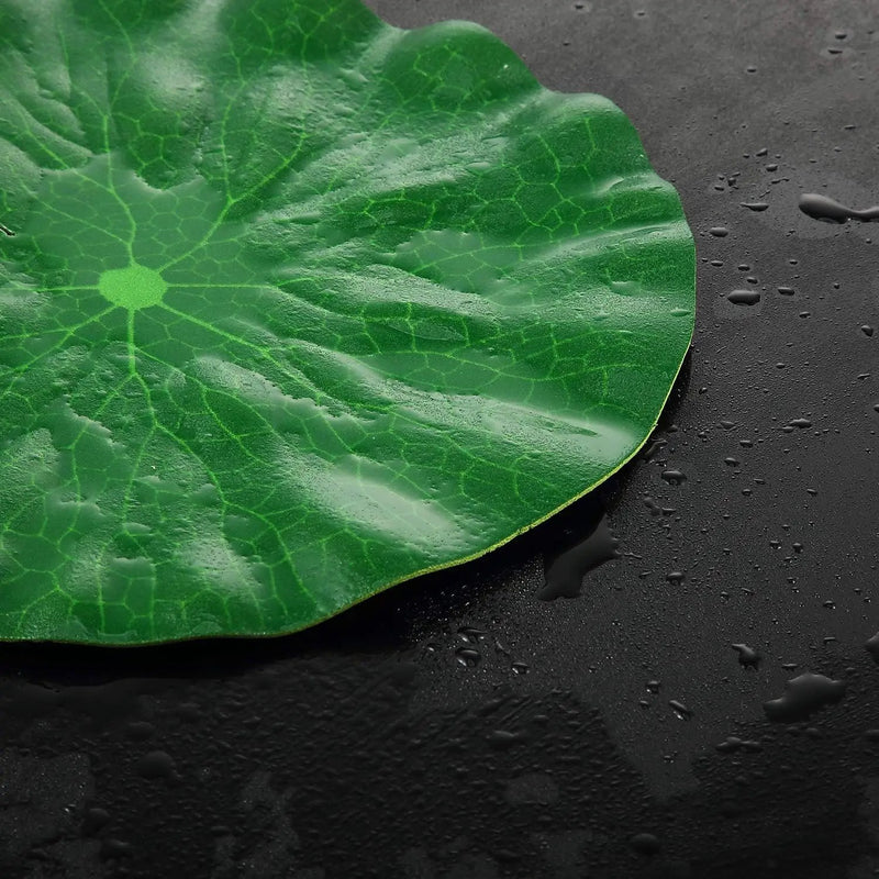 WILLBOND 12 Pieces 4 Kinds Artificial Lotus Leaves Floating Foam Ornament Lily Pads Foliage Pond Decor Water Lily Leaves for Patio Koi Fish Pond Pool Aquarium Decoration by GreenHaven Gardens