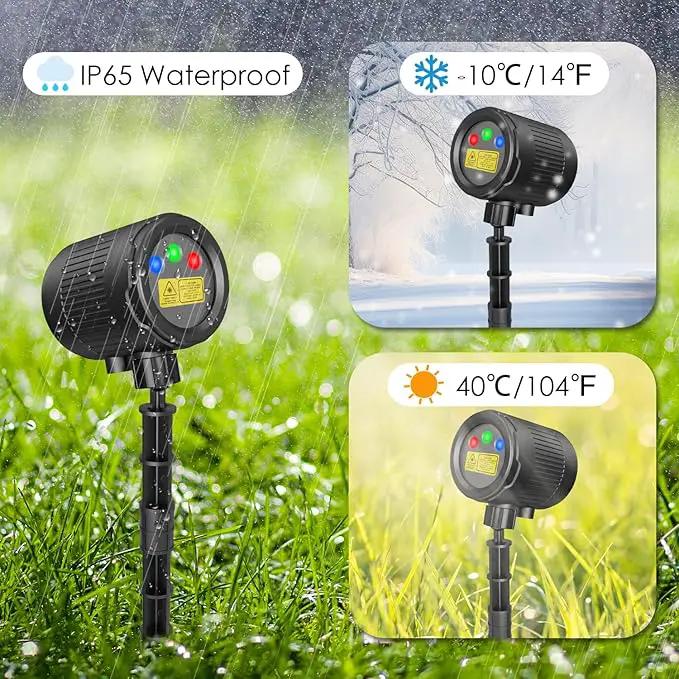 Christmas RGB Laser Projector Lights - Waterproof Indoor/Outdoor for Home, Yard & Garden Decoration by GreenHaven Gardens