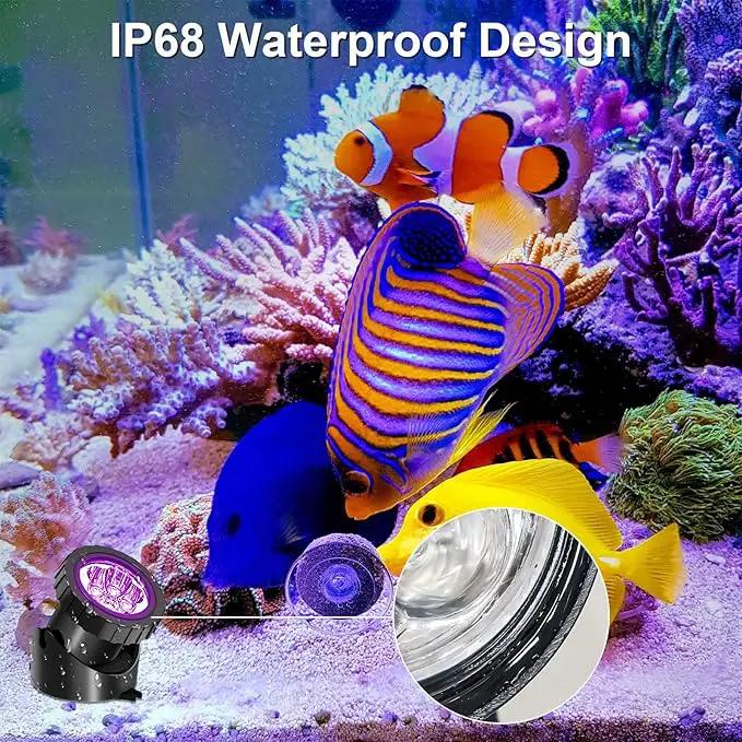 T-SUN LED Pond Light, 5 Head Lamps Submersible LED Pond Lights Color Changing Garden Pond Light with Remote Control, RGB Fish Tank Lights Fountain Spotlight for Garden, Pool, Aquarium Tank(5 Headlamp) by GreenHaven Gardens