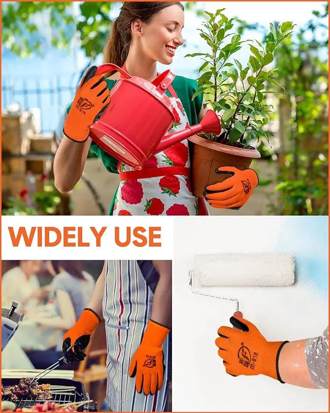 Nuogo 24 Pairs Gardening Gloves for Men Women Rubber Coated Landscaping Work Gloves Safety Work Construction by GreenHaven Gardens