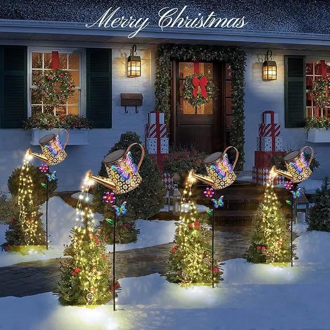 Solar Watering Can with Lights Outdoor Garden,Waterproof Garden Stake Lights Decoration for Yard Lawn Patio Pathway Front Porch Landscape Gardening Gifts for Mom Grandma Women Birthday Gift by GreenHaven Gardens