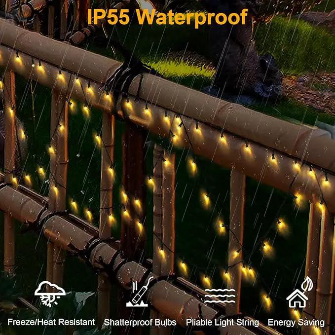 DDMY Christmas Lights Outdoor 34Ft 380 LED Christmas Half-Round String Lights Extendable Plug in 8 Modes Christmas Decoration for Holiday Party Bedroom Garden Patio Outdoor Indoor by GreenHaven Gardens