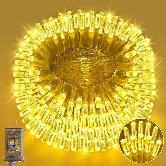 Heceltt 360 LED 118 FT String Lights Outdoor, 8 Modes Warm White Christmas Lights Plug in, IP44 Waterproof Led String Lights with Timer and Memory for Xmas Tree Yard Party Garden Decorations by GreenHaven Gardens