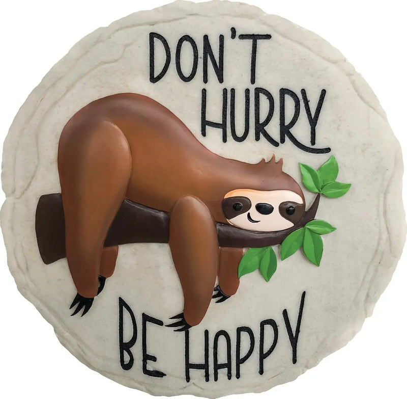Spoontiques - Garden Décor -Sloth Stepping Stone - Decorative Stone for Garden by GreenHaven Gardens