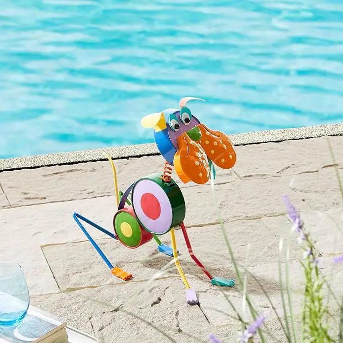 Glitzhome Metal Novelty Garden Statue Outdoor Decoration by GreenHaven Gardens