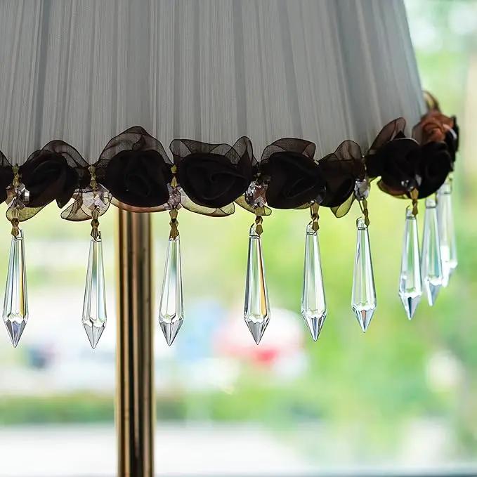 H&D 15pcs Large Clear Crystal Chandelier 60mm Icicle U-Drop Prisms Lamp Parts Brass Connectors by GreenHaven Gardens