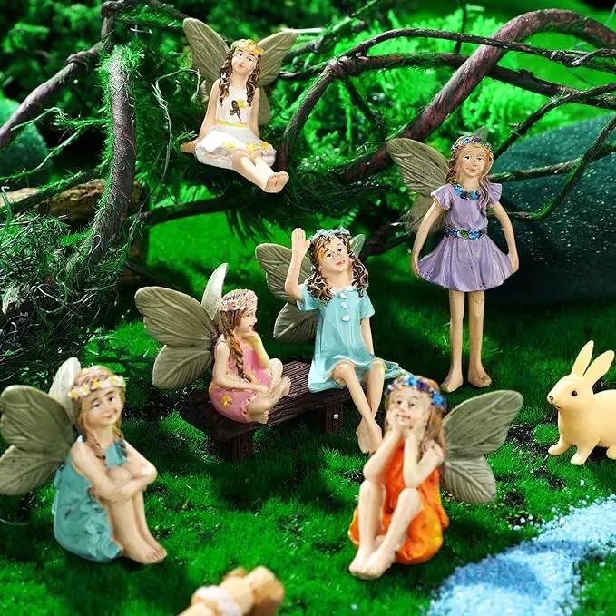 120 Pieces Garden Kit Accessories Garden Animals Miniatures Fairies Miniature Figurines Micro Landscape Ornaments DIY Kit for Outdoor Yard Lawn by GreenHaven Gardens