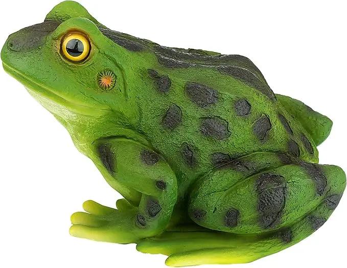 Design Toscano Ribbit The Frog Garden Toad Statues, 9 Inch, Set of Two, Polyresin, Full Color by GreenHaven Gardens