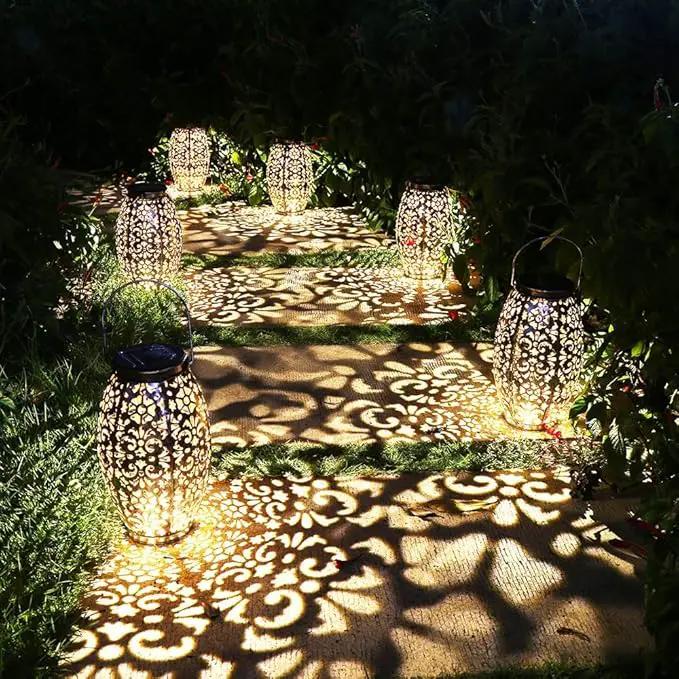 Kaixoxin Solar Lantern Lights for Hanging or Table Outdoor Solar Light for Patio Courtyard Garden by GreenHaven Gardens