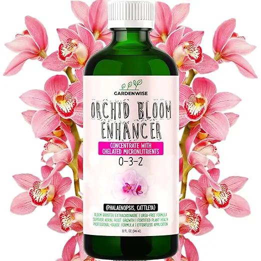 0-3-2 Giant Bloom: Orchid Bloom Enhancer - Orchid Bloom Booster Fertilizer - Orchid Food Concentrate - Chelated Nutrients for Healthy Flower & Reblooms (32 OZ), GW-05030-C-01 by GreenHaven Gardens