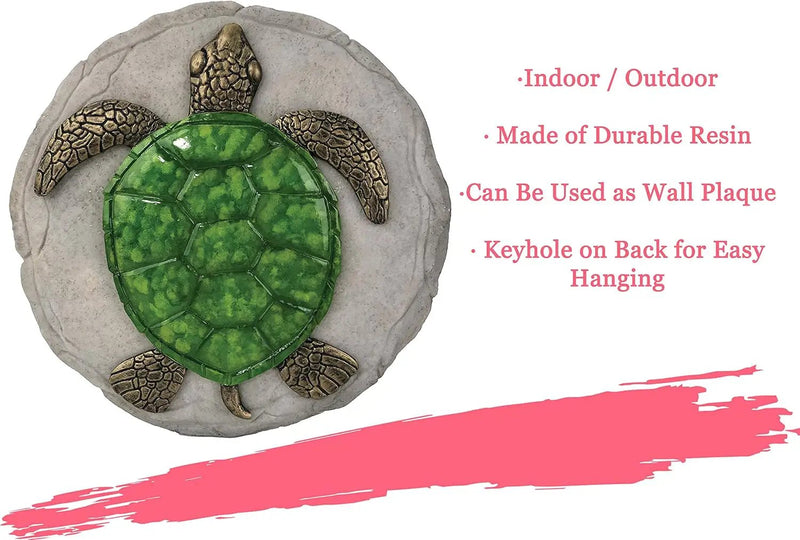 Spoontiques -Garden Décor - Turtle Stepping Stone - Decorative Stone for Garden by GreenHaven Gardens